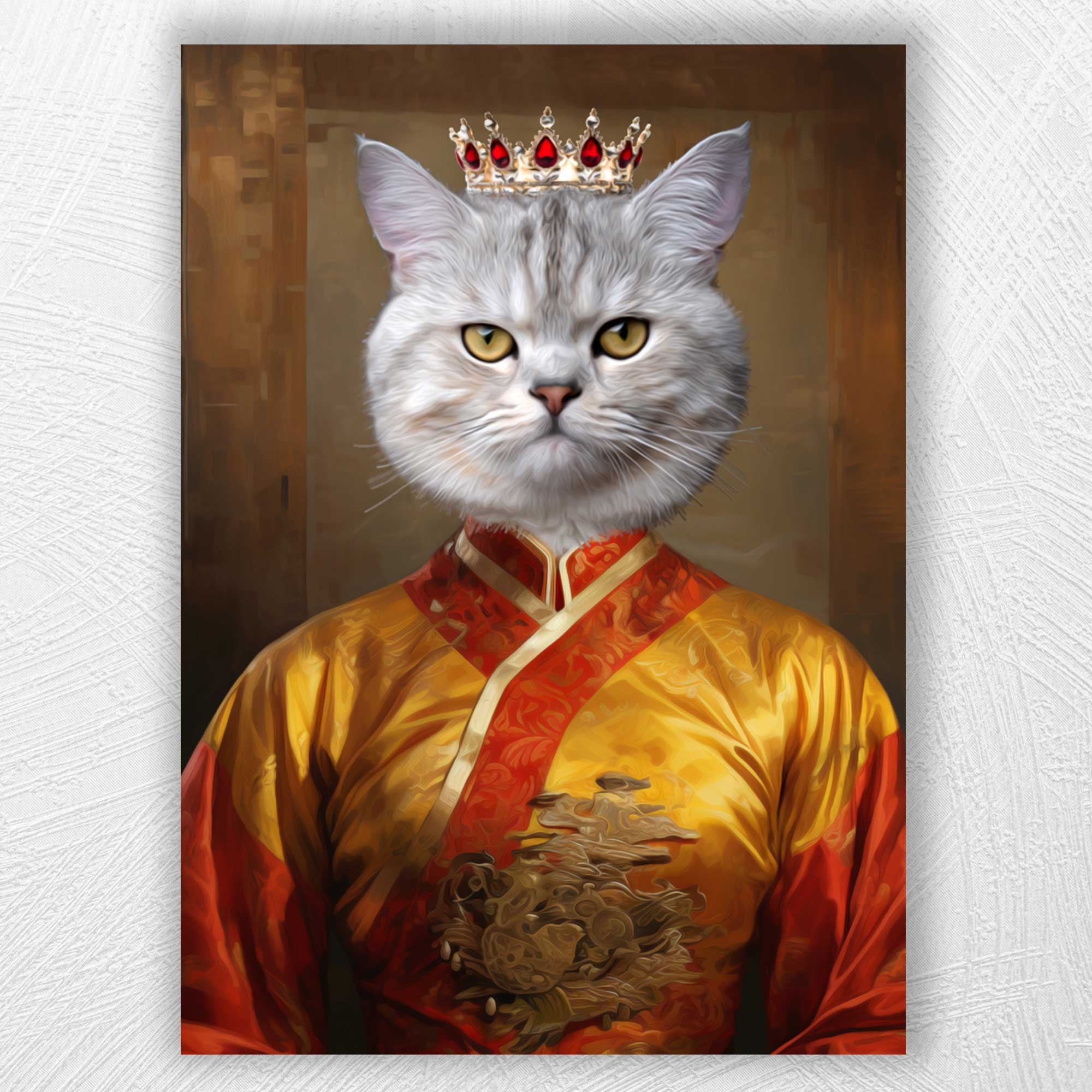 The Dragon Whiskers | Custom Canvas - Royal Cat for royal by Poshtraits