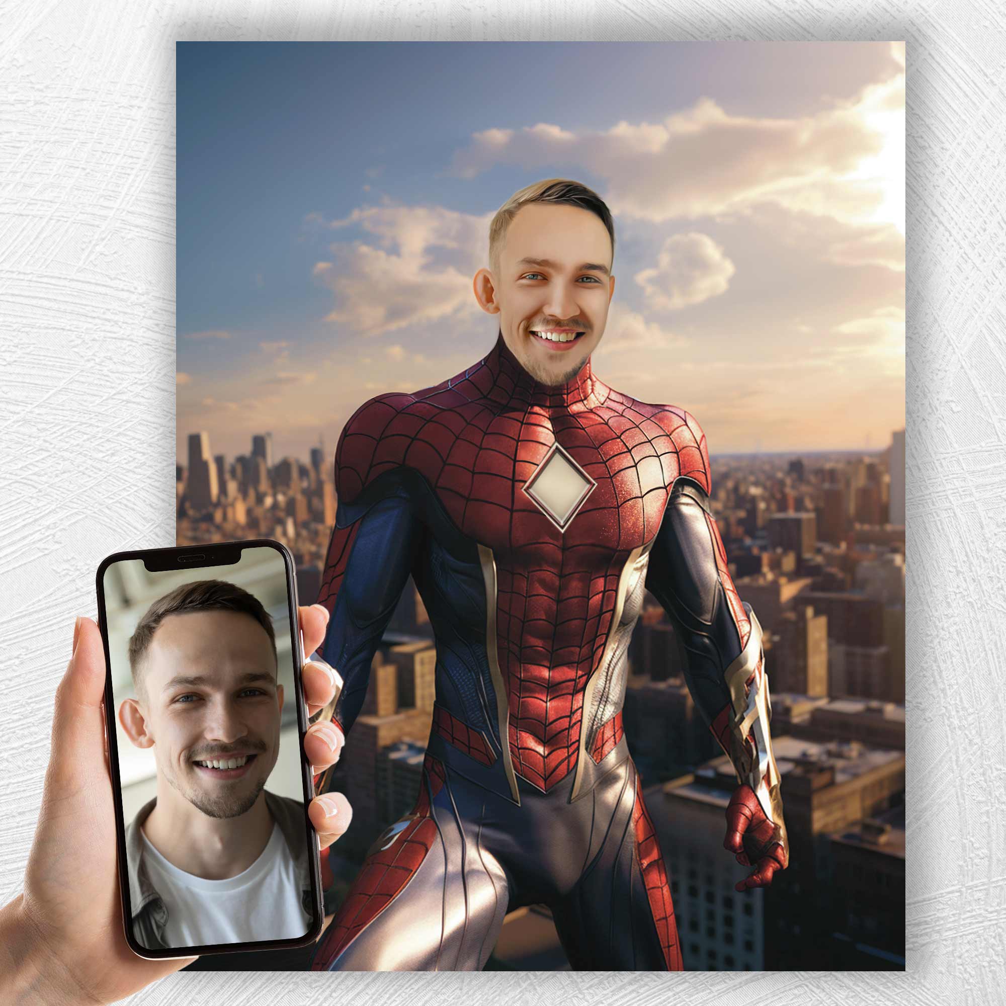 The Web Slinger | Custom Canvas - Superhero Male for royal by Poshtraits