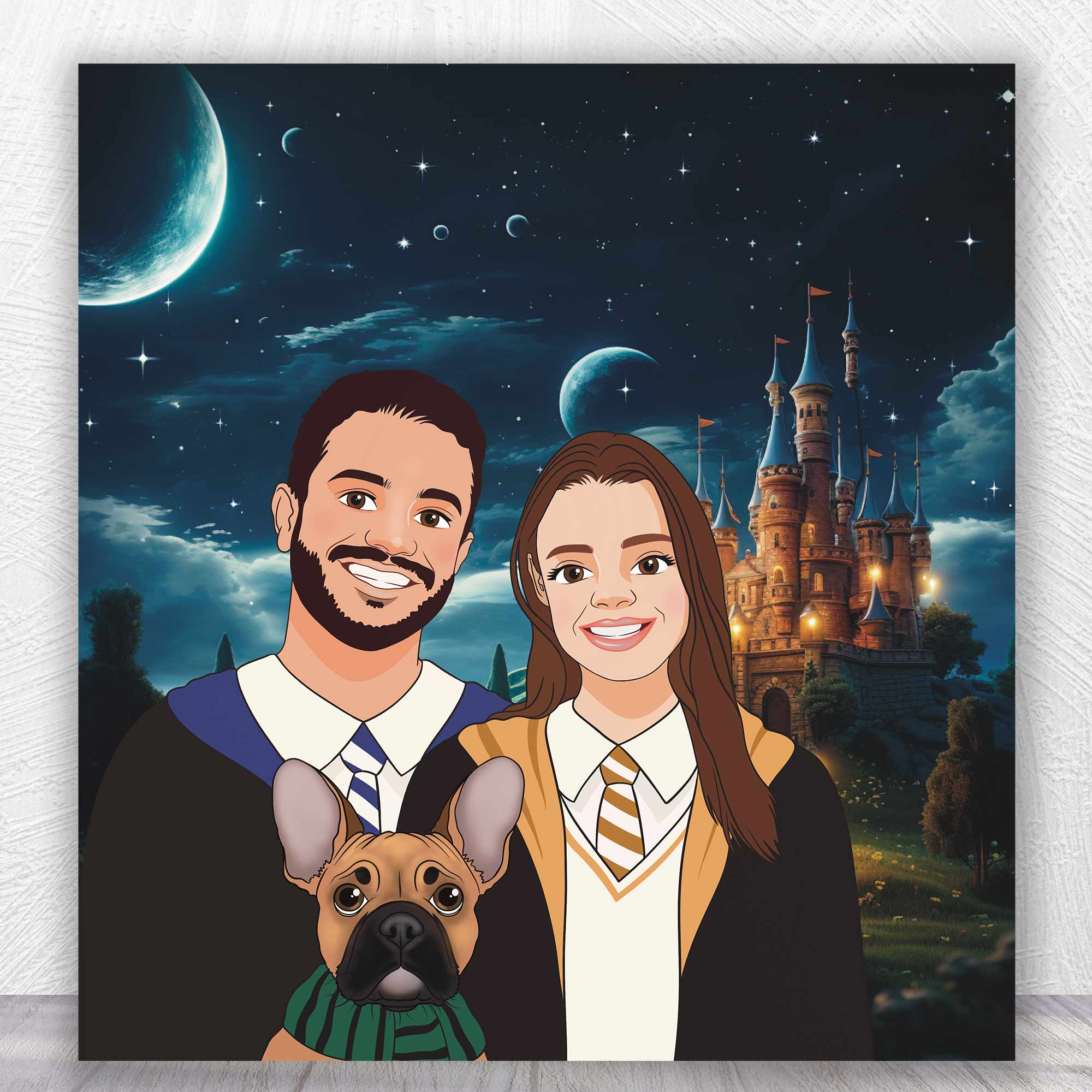 Mystical Family Illustration | Custom Canvas - Family for by Poshtraits