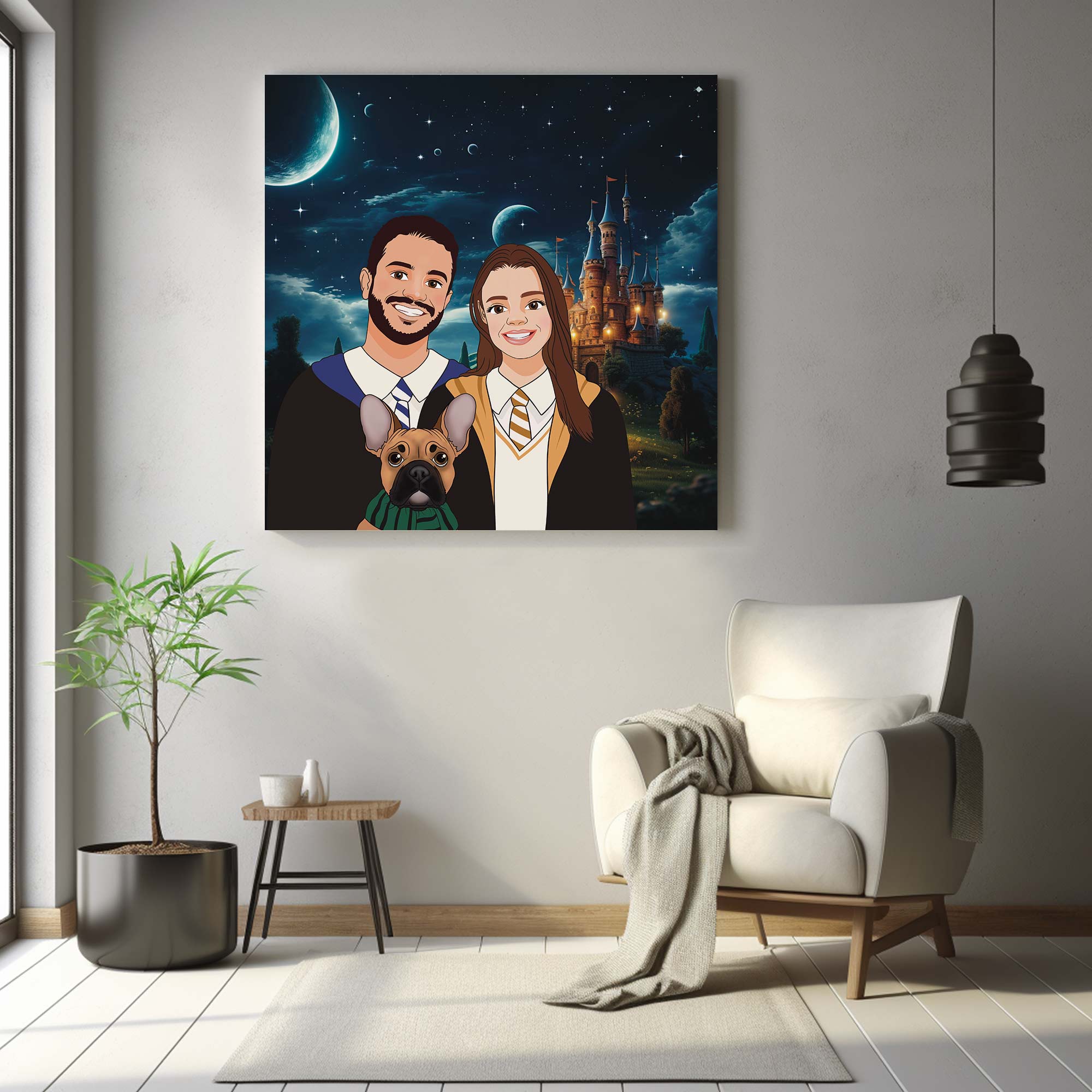 Mystical Family Illustration | Custom Canvas - Family for by Poshtraits