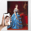 The Queen Wearing Blue | Custom Canvas - Royal Female for royal by Poshtraits