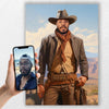 cowboy portrait transformation image
