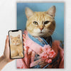 custom cat painting portrait description image 