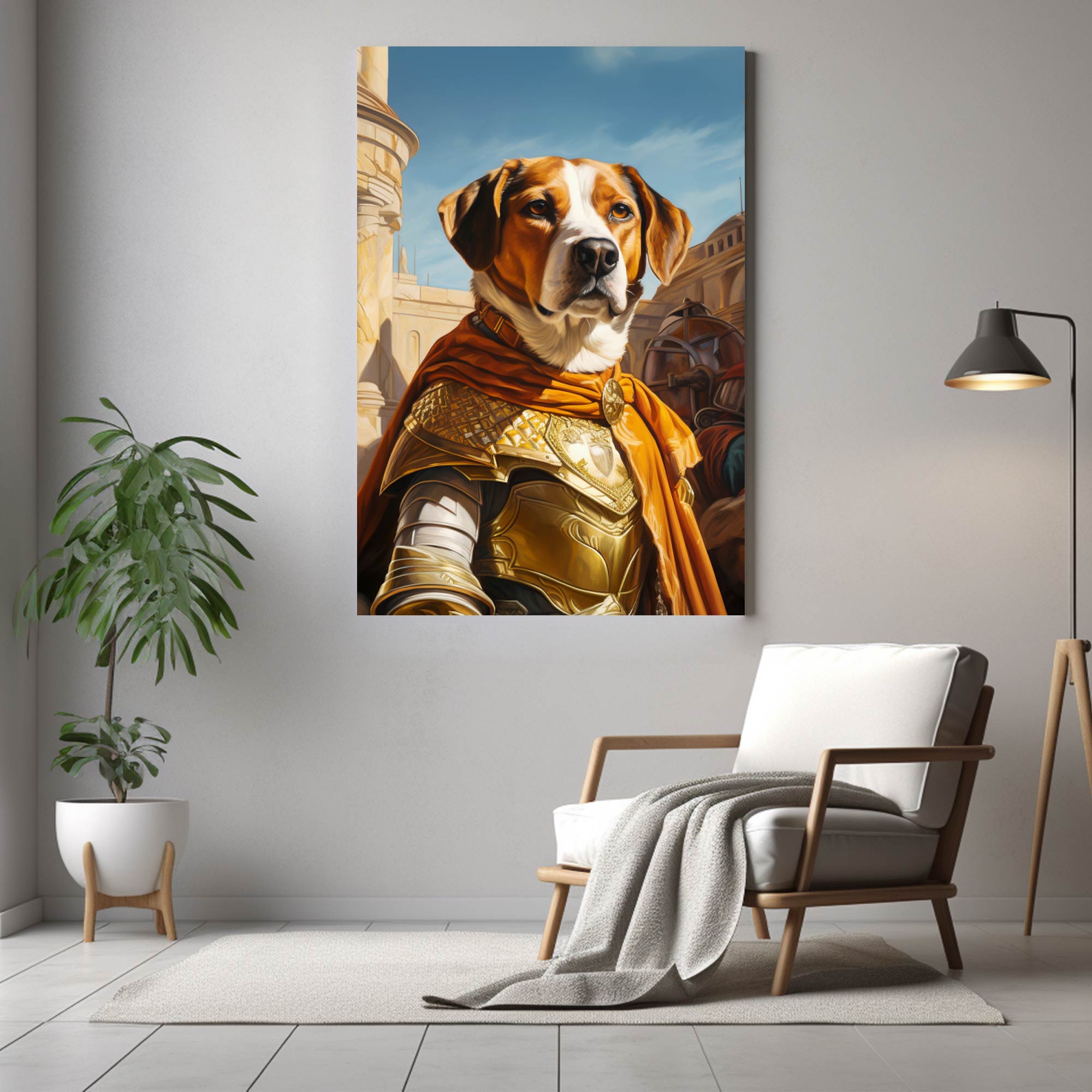 The Roman Dog | Custom Canvas - Royal Dog for royal by Poshtraits