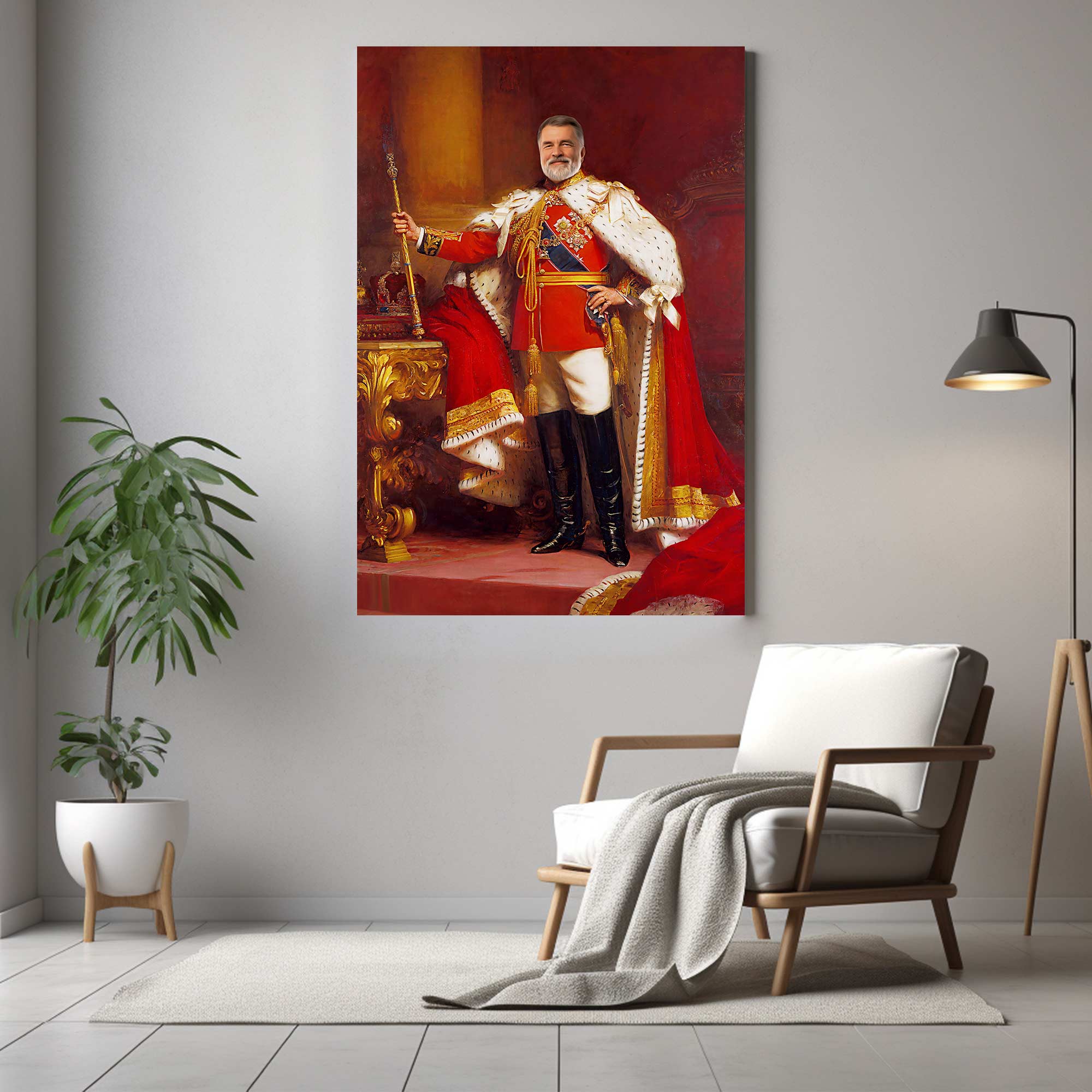 His Majesty The King | Custom Canvas - Royal Male for royal by Poshtraits