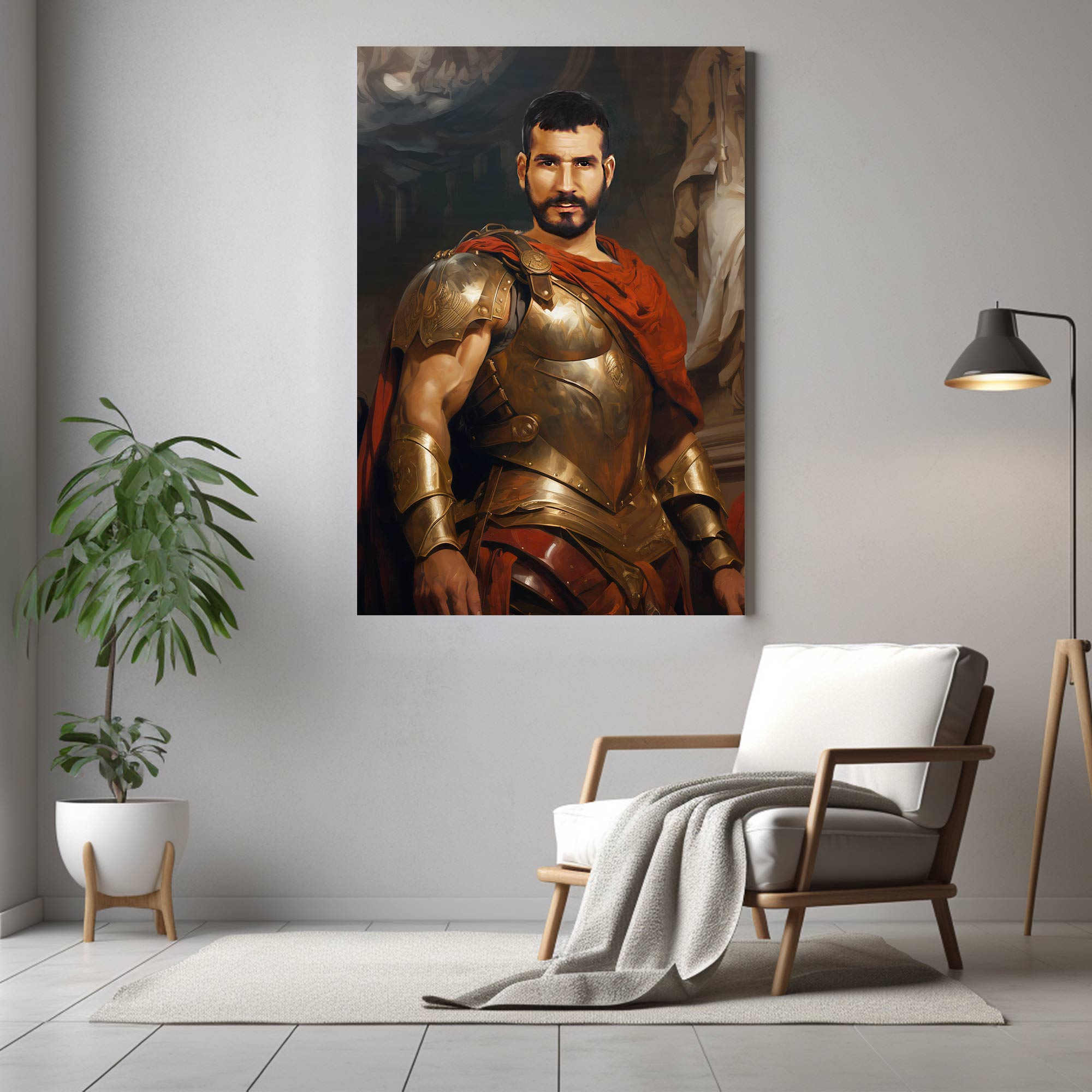 custom greek portrait on the wall image 