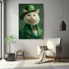 St. Catrick's Portrait | Custom Canvas - Royal Cat for royal by Poshtraits