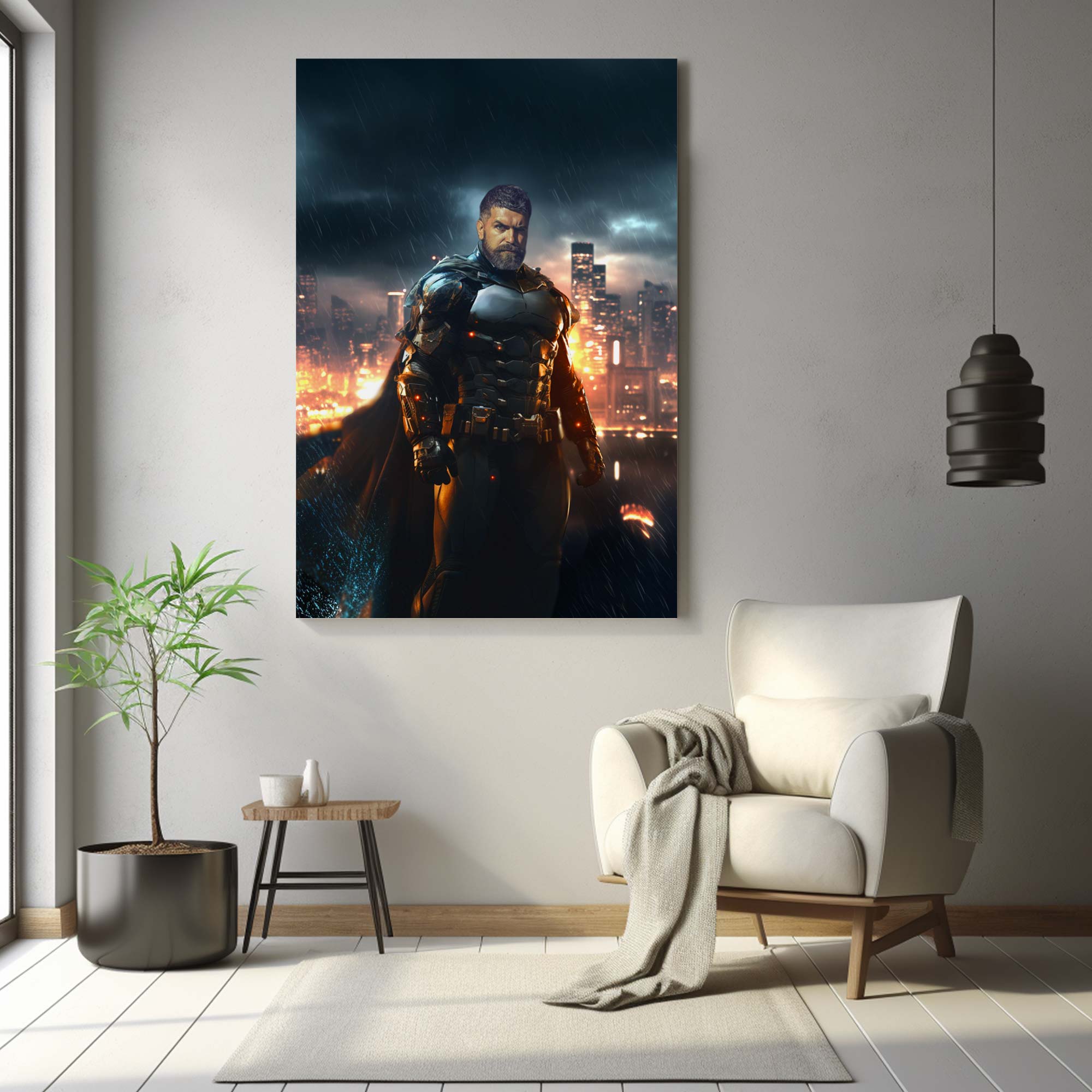 Gotham's Guarding Knight | Custom Canvas - Superhero Male for royal by Poshtraits