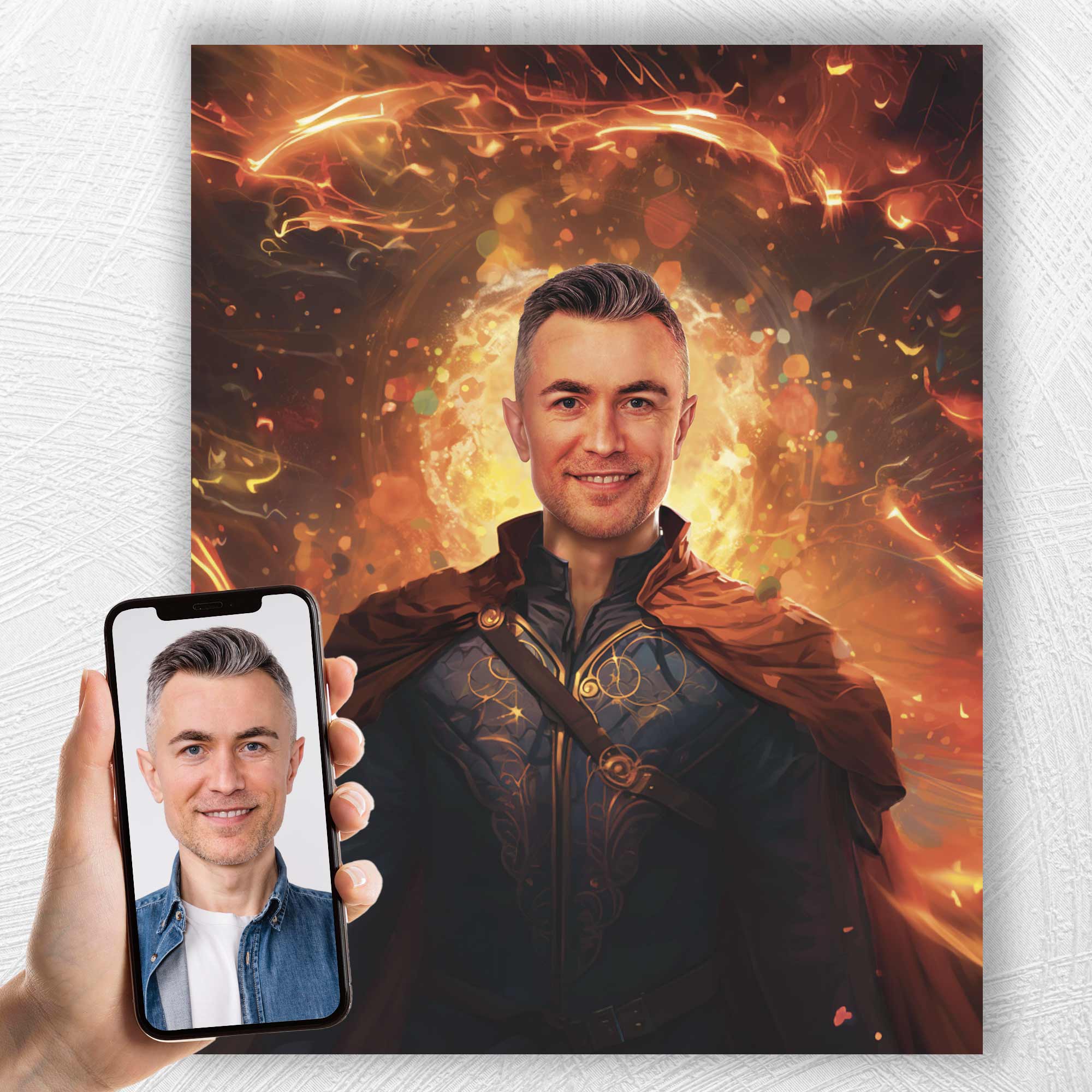 The Wielder of Mystic Arts | Custom Canvas - Superhero Male for royal by Poshtraits