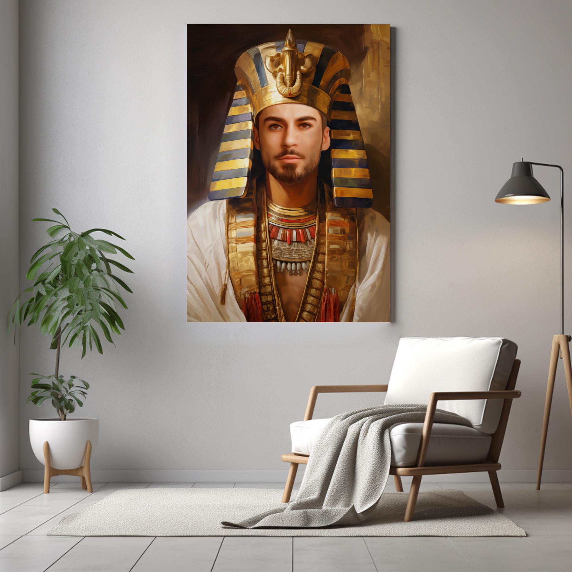 King of the Nile | Custom Canvas - Royal Male for royal by Poshtraits