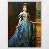 Elegant Queen In Blue | Custom Canvas - Royal Female for royal by Poshtraits