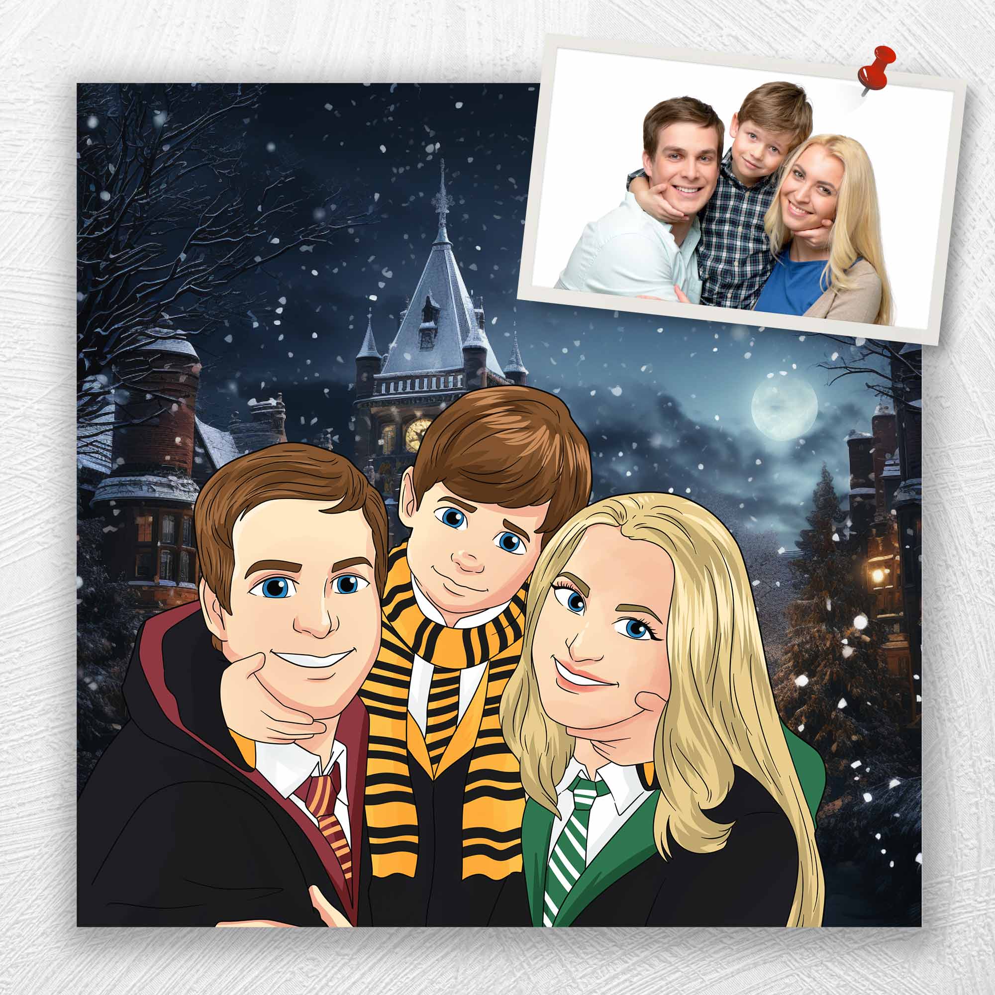 Magical Family Saga | Custom Canvas - Family for by Poshtraits