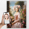 french portrait painting transformation image