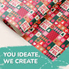 a custom gift wrapping paper specially crafted for you, where you share your idea and I create something unique with it, you ideate and we create.