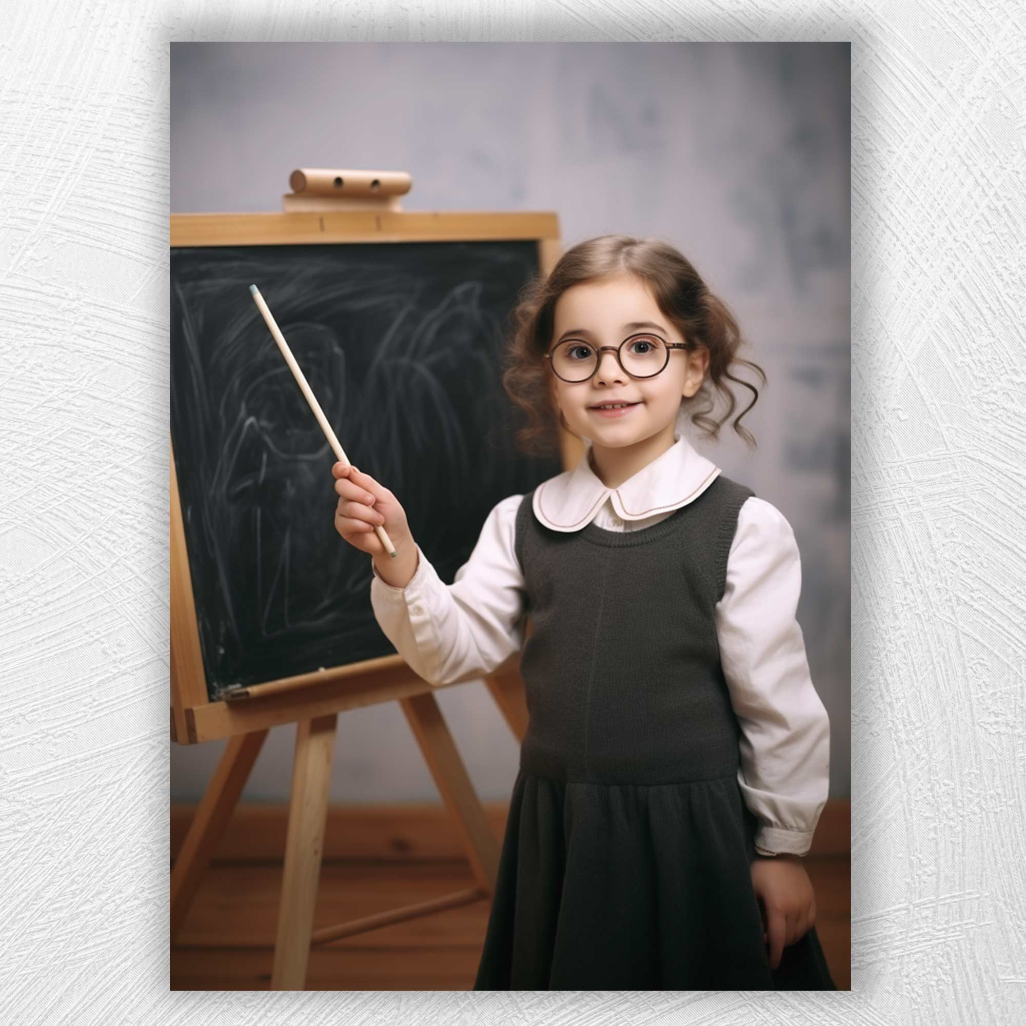 The Aspiring Teacher | Custom Canvas - Child for kids by Poshtraits