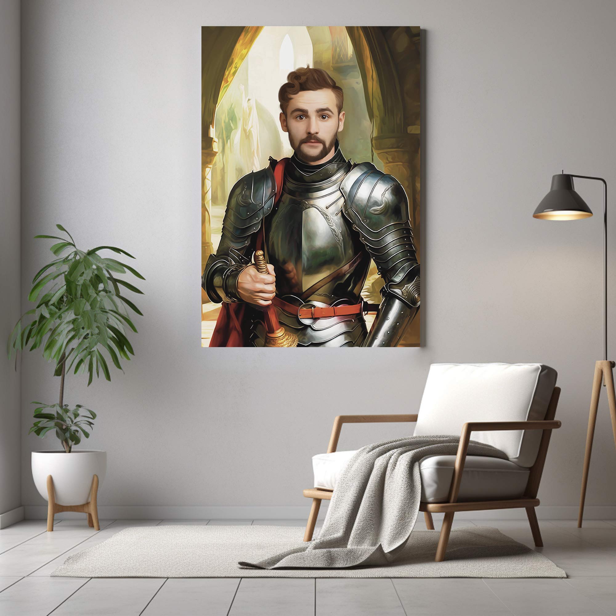 The Chivalrous Knight | Custom Canvas - Royal Male for royal by Poshtraits