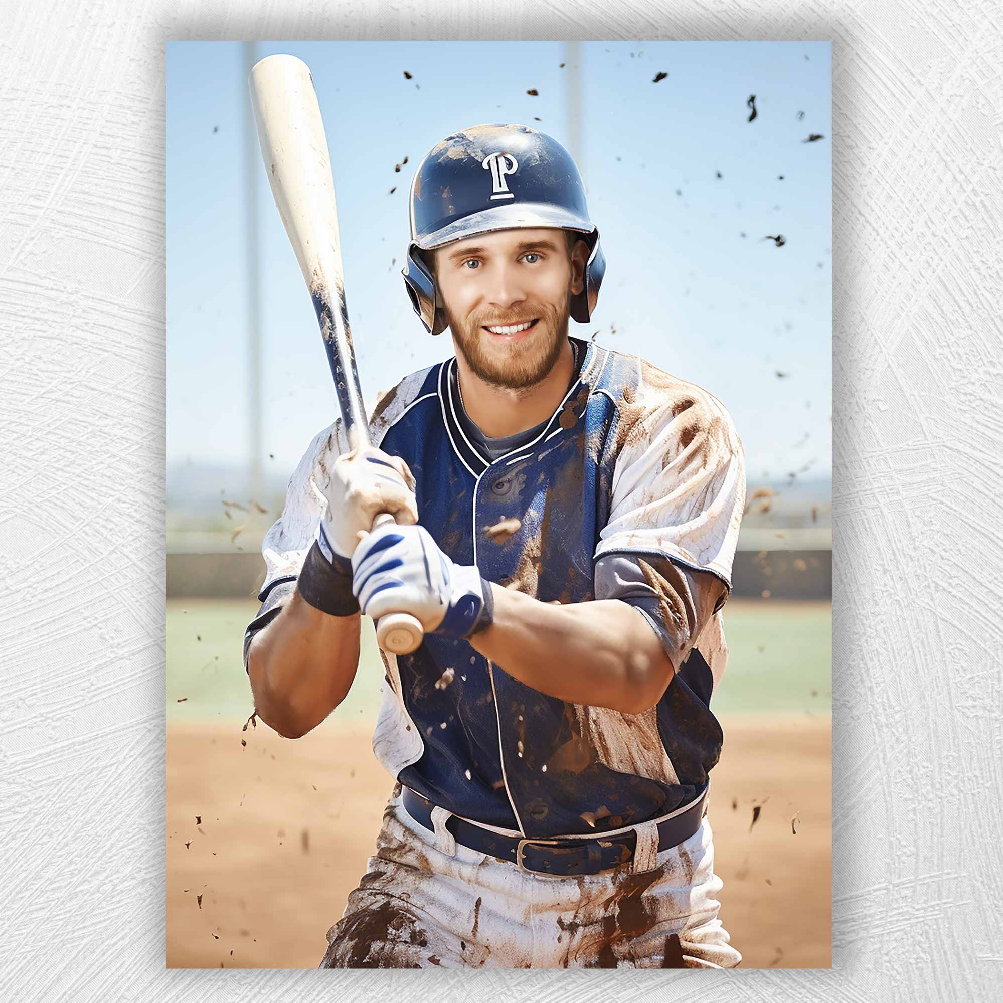 The Home Run Majesty | Custom Canvas - Sports Male for by Poshtraits