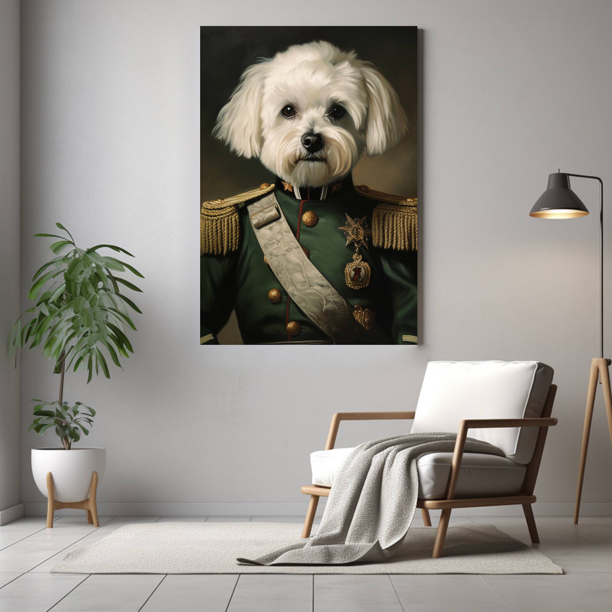 Patriot Pooch | Custom Canvas - Royal Dog for royal by Poshtraits