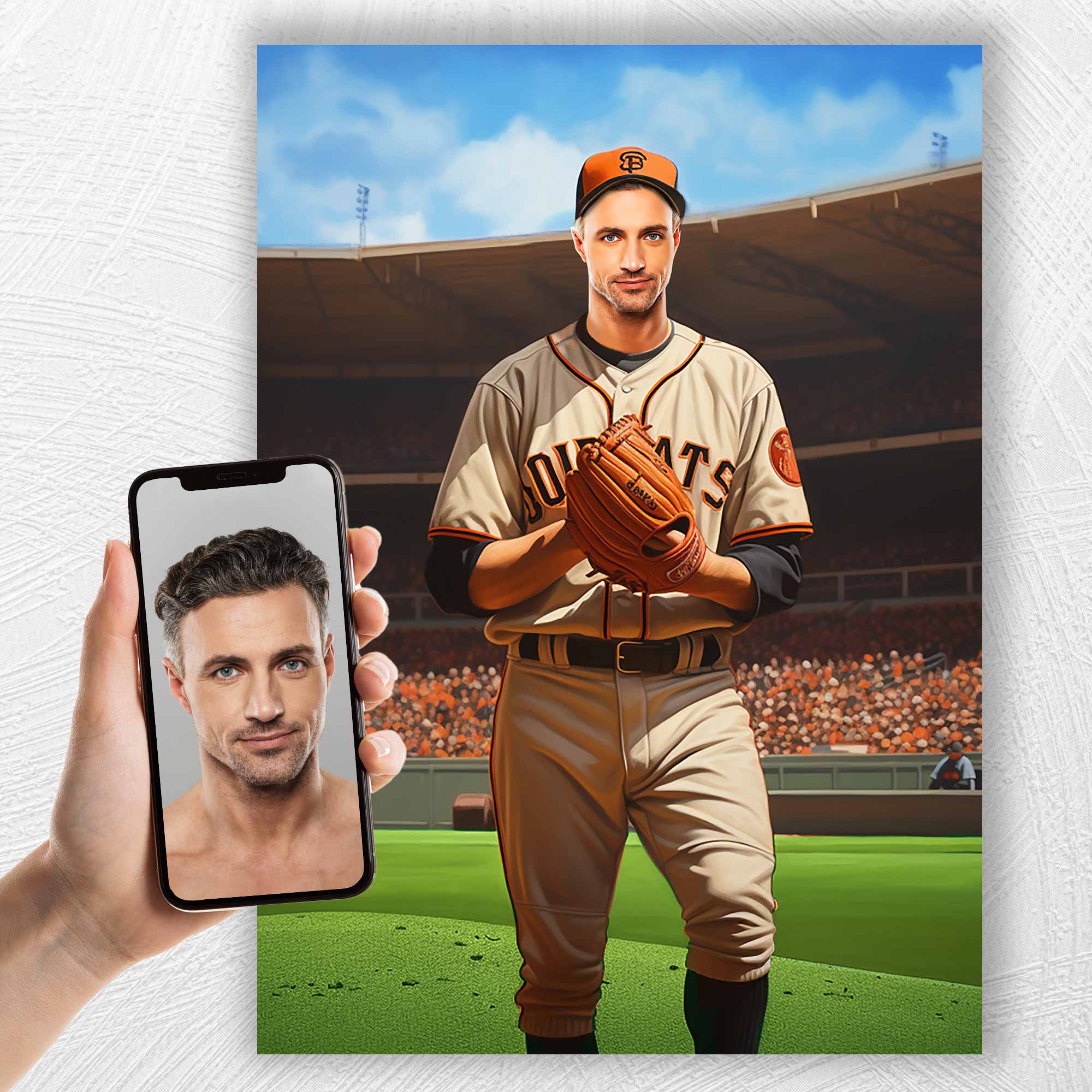 The Fastball Legend | Custom Canvas - Sports Male for by Poshtraits