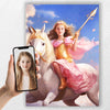 The Princess Sparkles | Custom Canvas - Child for kids by Poshtraits