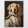 General's Best Friend | Custom Canvas - Royal Dog for royal by Poshtraits