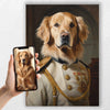 General's Best Friend | Custom Canvas - Royal Dog for royal by Poshtraits