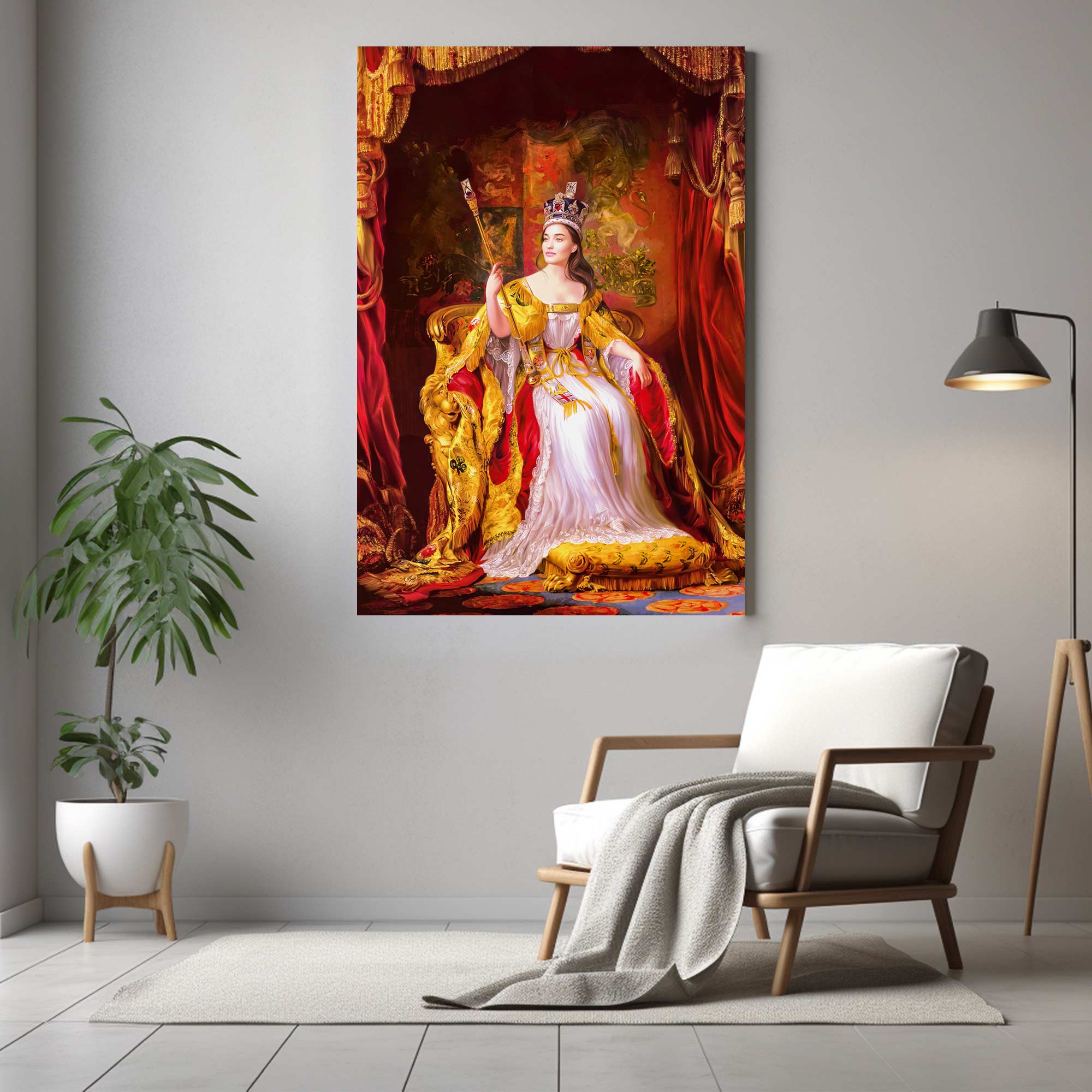 The Graceful Monarch | Custom Canvas - Royal Female for royal by Poshtraits