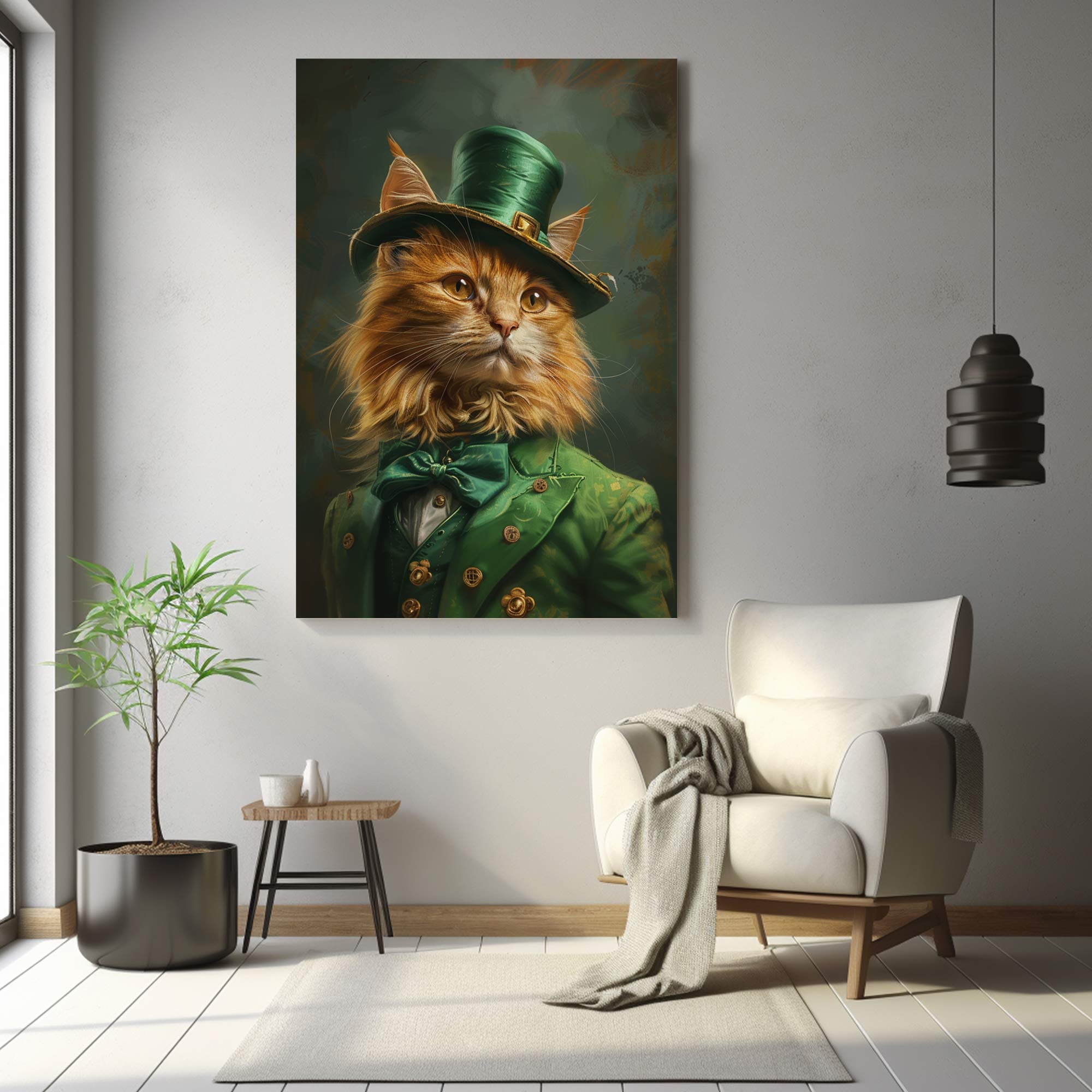 The Celtic Cat | Custom Canvas - Royal Cat for royal by Poshtraits