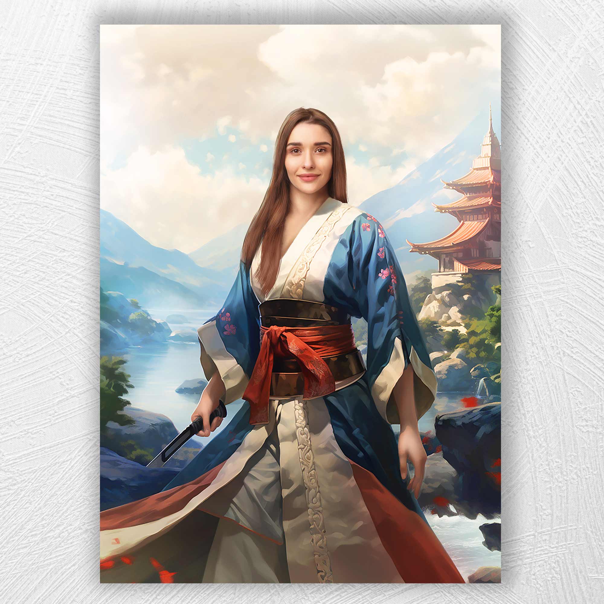 The Samurai Queen | Custom Canvas - Royal Female for royal by Poshtraits