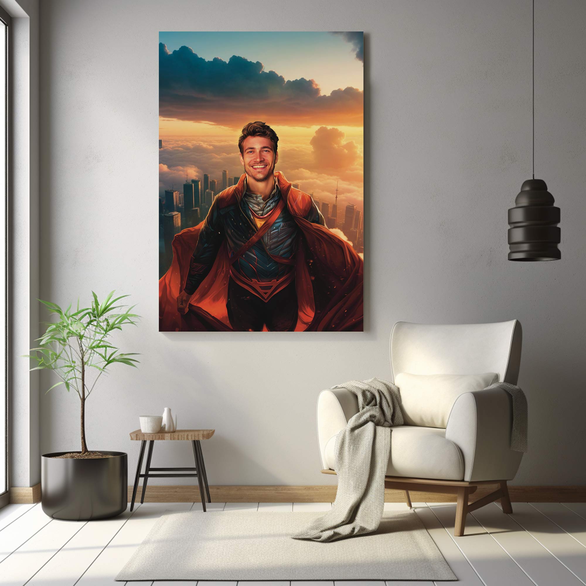 The Kryptonian Crusader | Custom Canvas - Superhero Male for royal by Poshtraits