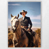 Rustic Lawman Portrait | Custom Canvas - Royal Male for Wild West by Poshtraits