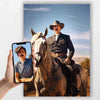 western sheriff portrait transformation image