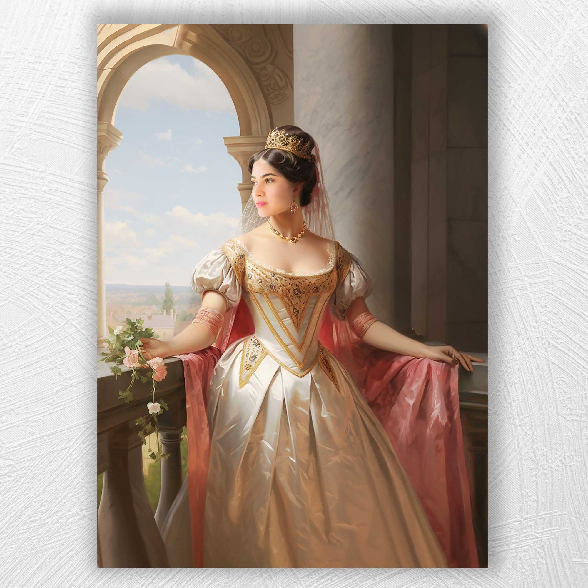 The Lady in White | Custom Canvas - Royal Female for royal by Poshtraits