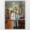 The Little Doctor | Custom Canvas - Child for royal by Poshtraits